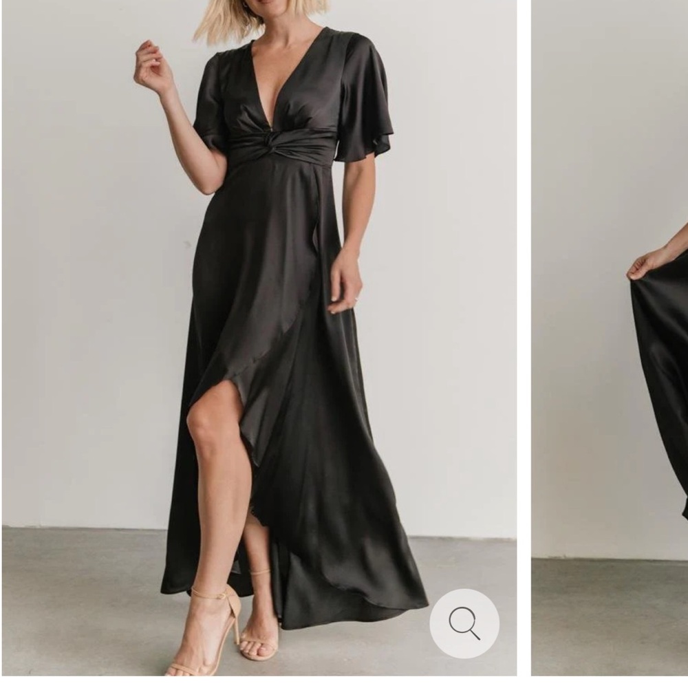 Baltic born black midi dress